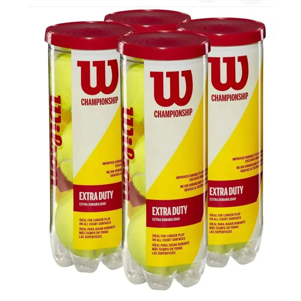Wilson Championship Extra Duty Dura-Weave Felt Tennis Balls - Image 3