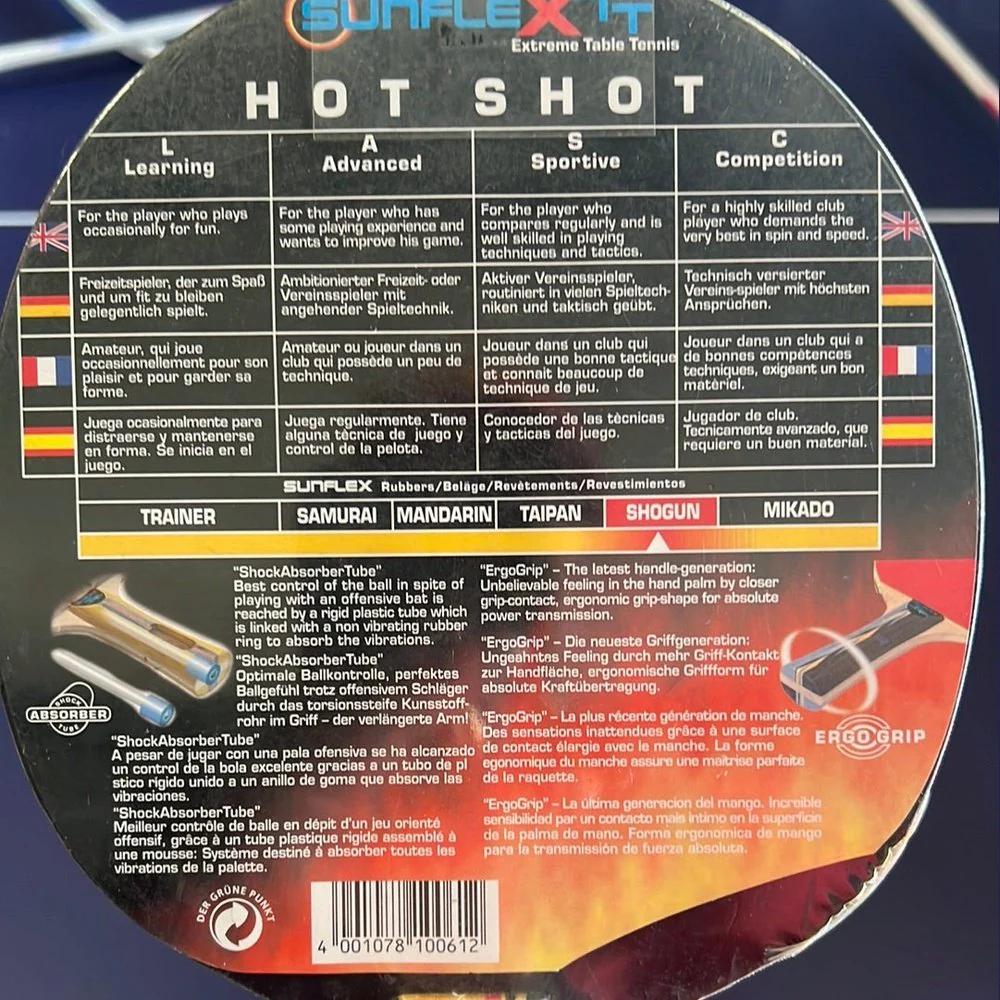 Sunflextt Table Tennis Bat Table Tennis Ping Pong Bat Paddle - Image 5
