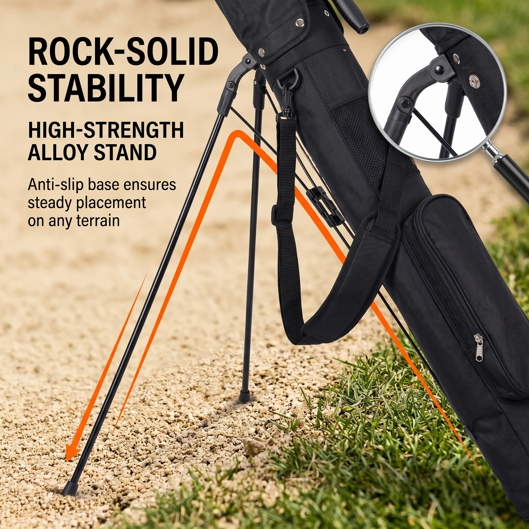 SPP Lightweight Golf Bag Male and Female Lightweight and Portable Bracket Bag - Image 6