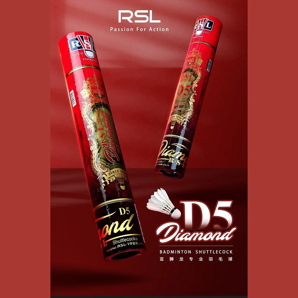 RSL D5 Badminton Shuttlecock Goose Feather Top Class - Image 11