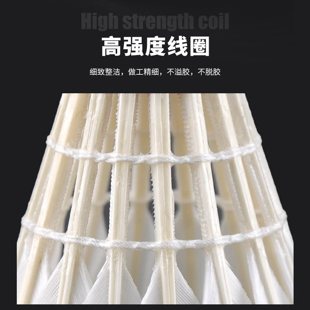 RSL D5 Badminton Shuttlecock Goose Feather Top Class - Image 4