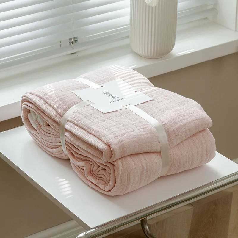 Gauze Cotton Towel Blanket – 100% Cotton, Soft, Lightweight, Sofa & Air-Conditioning Use - Image 6