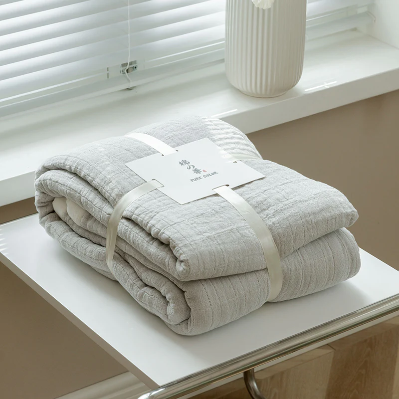 Gauze Cotton Towel Blanket – 100% Cotton, Soft, Lightweight, Sofa & Air-Conditioning Use - Image 7