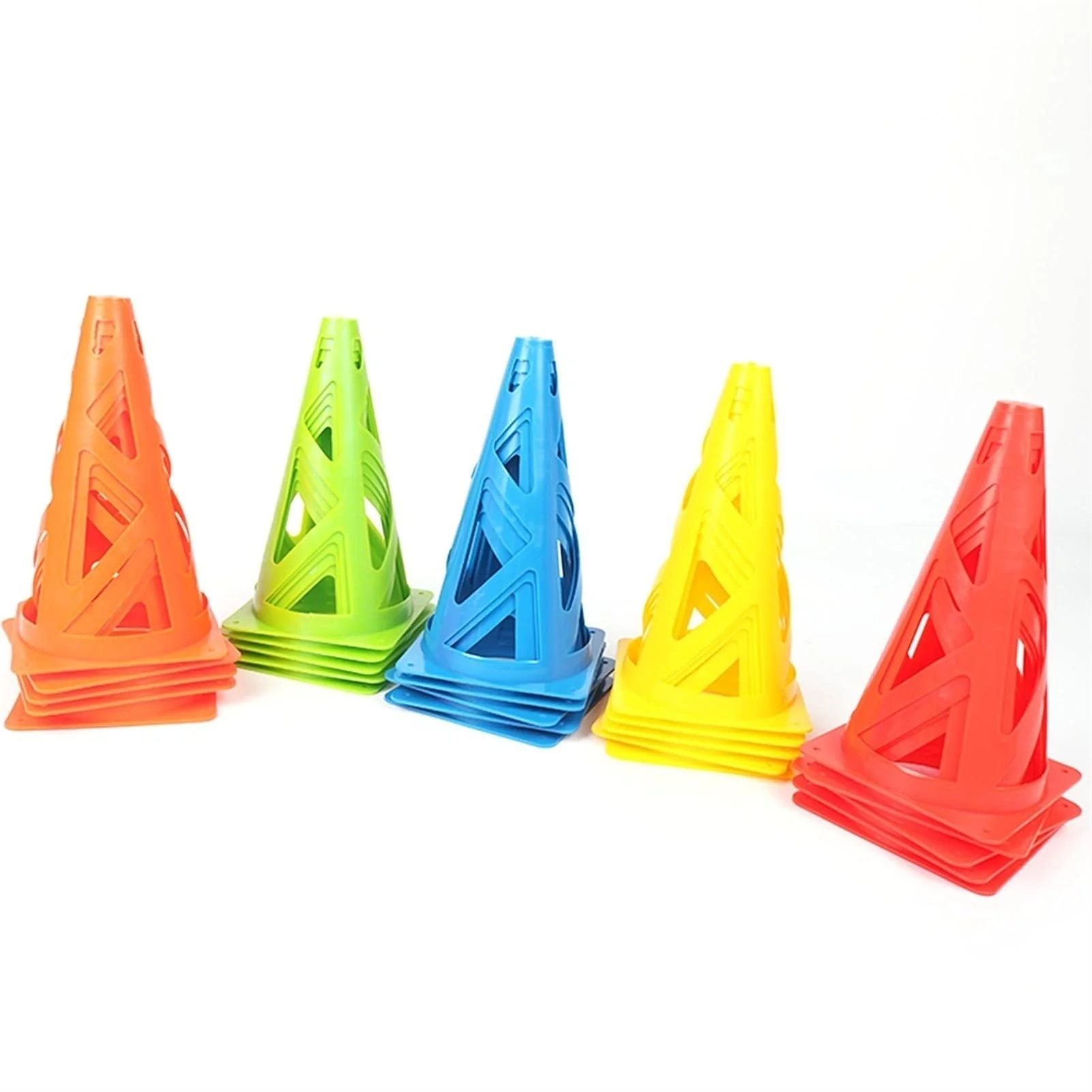 SPP 10Pcs Colorful Plastic Sports Cones for Football Basketball Training Parent-Child Activities - Image 5