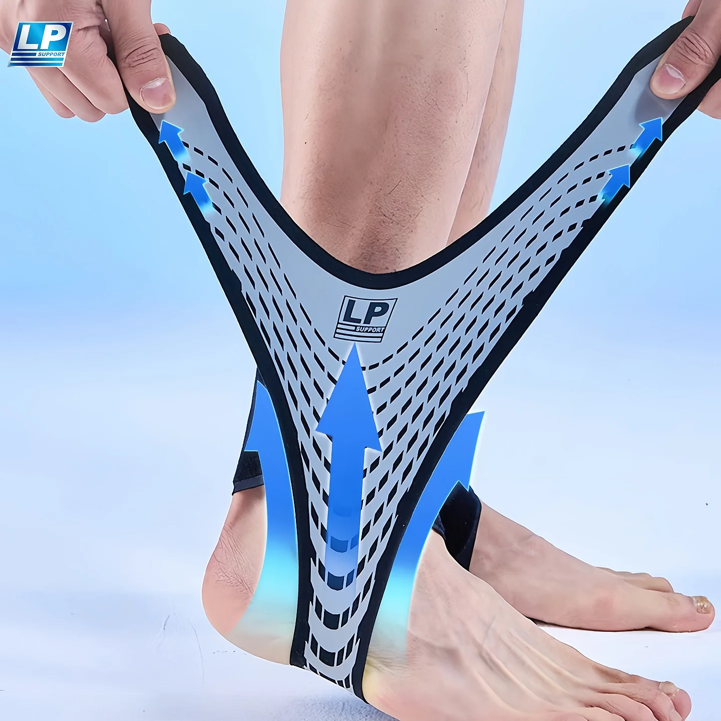 LP Ankle Support 1305CK – Adjustable Hook-and-Loop Sleeve for Ankle Stability - Image 4