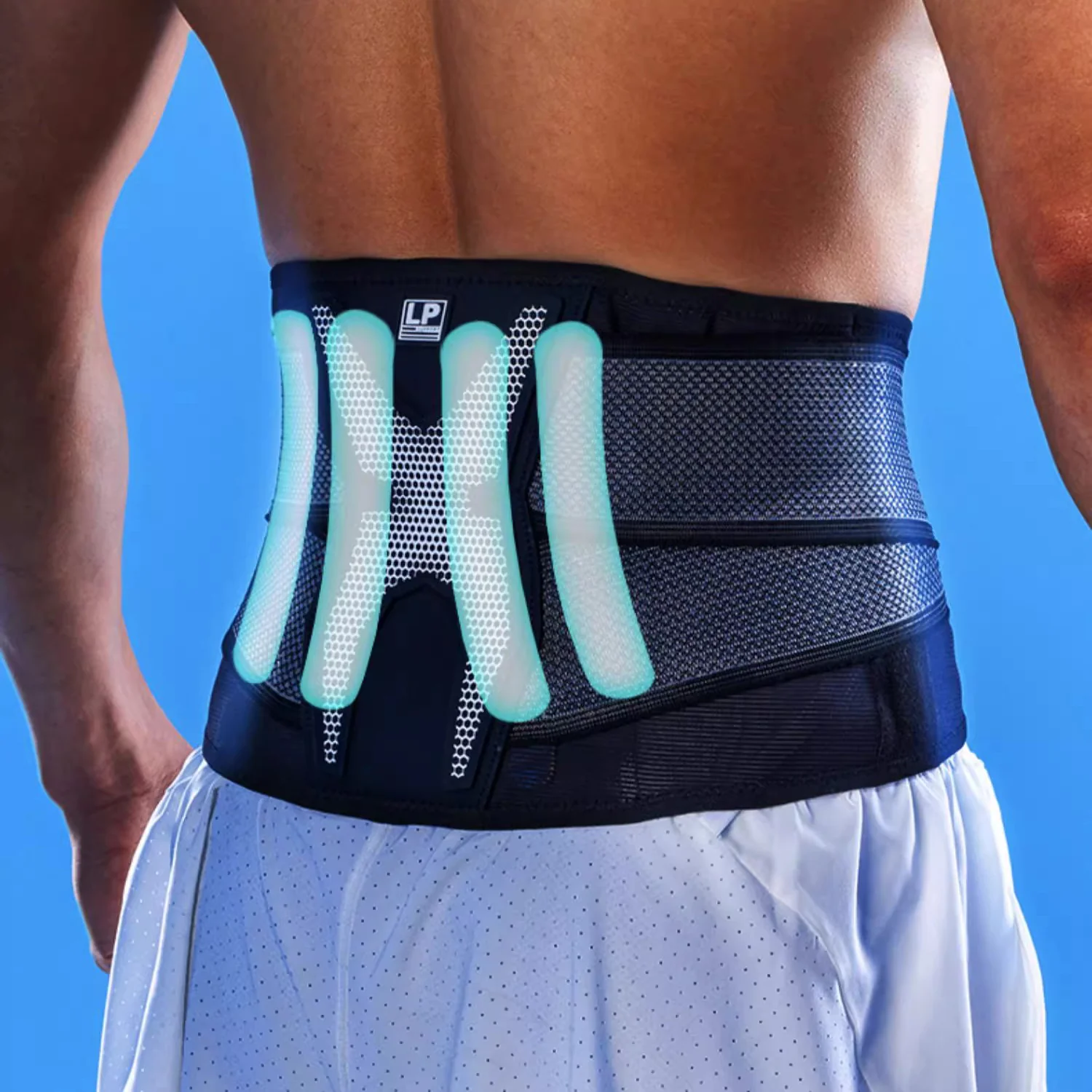 LP Back Support 1503CK – Adjustable Lumbar Brace with Dual-Strap Design - Image 5