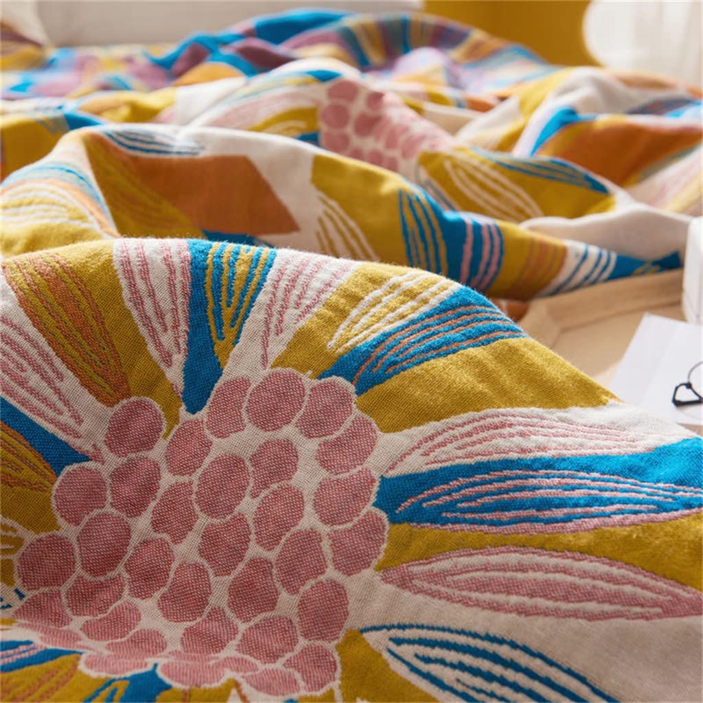 Nordic All-Cotton Quilt - Pure Cotton Thin Cotton Yarn Quilt Blanket - Image 4