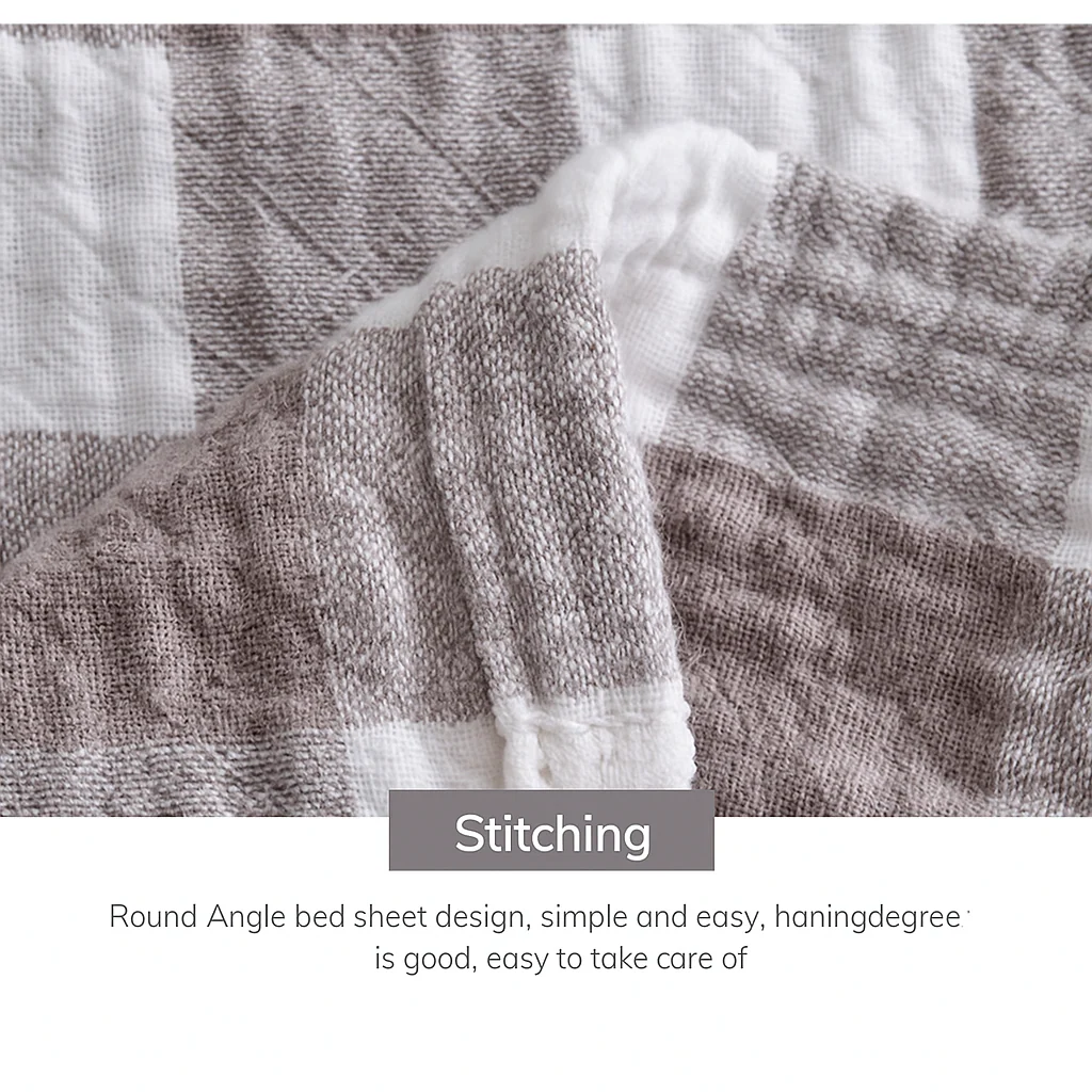 Gauze Blanket - Pure Cotton Towel Quilt Sofa Blanket Office Nap Blanket - Image 3
