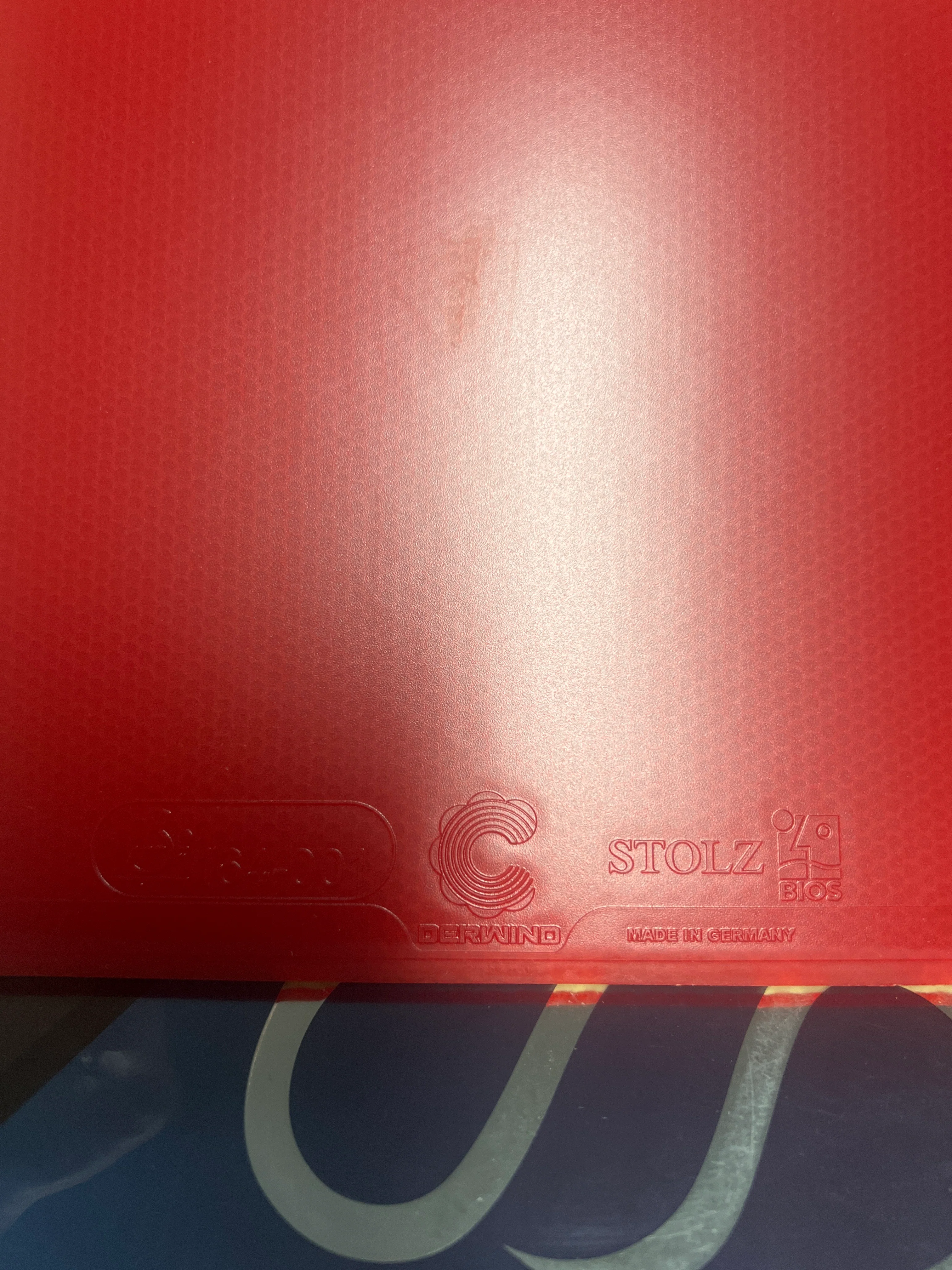 729 Friendship 729 Derwind Stolz and Stolz Pips-In With Sponge Table Tennis Made in Germany Rubber - RED - Image 4