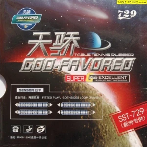729 SST God Favored Table Tennis Rubber - Black