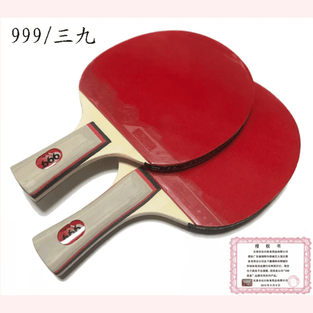 999 Table Tennis Bat Long Short Handle Ping Pong Racket FL CS Grip - Image 3