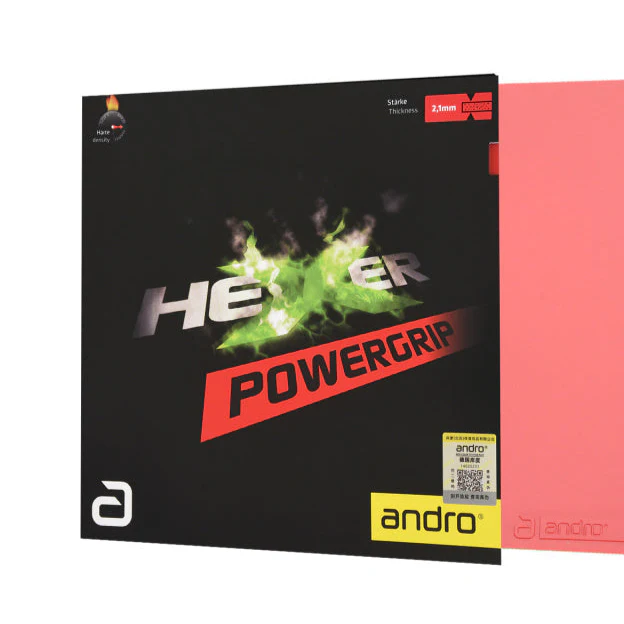 ANDRO Rubber Hexer Powergrip Table Tennis Rubber - Red - Image 4