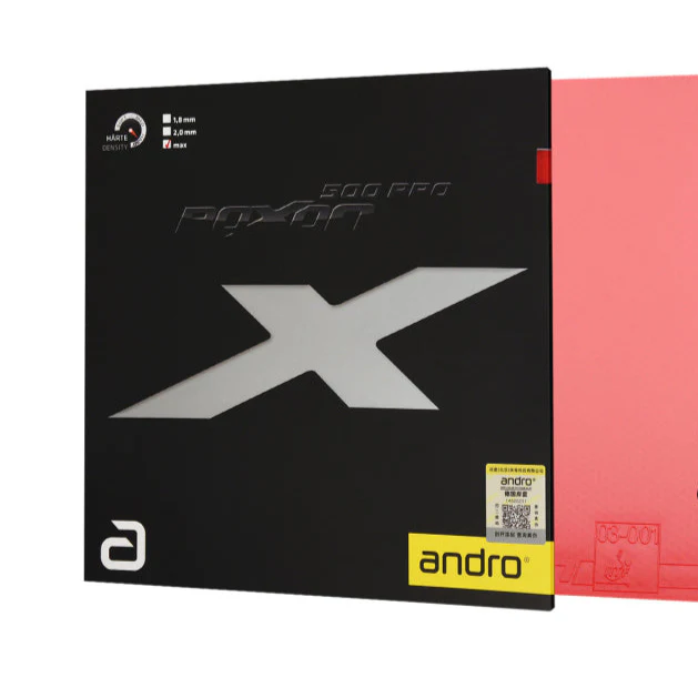 ANDRO Rubber Roxon 500 Table Tennis Rubber - Red - Image 2