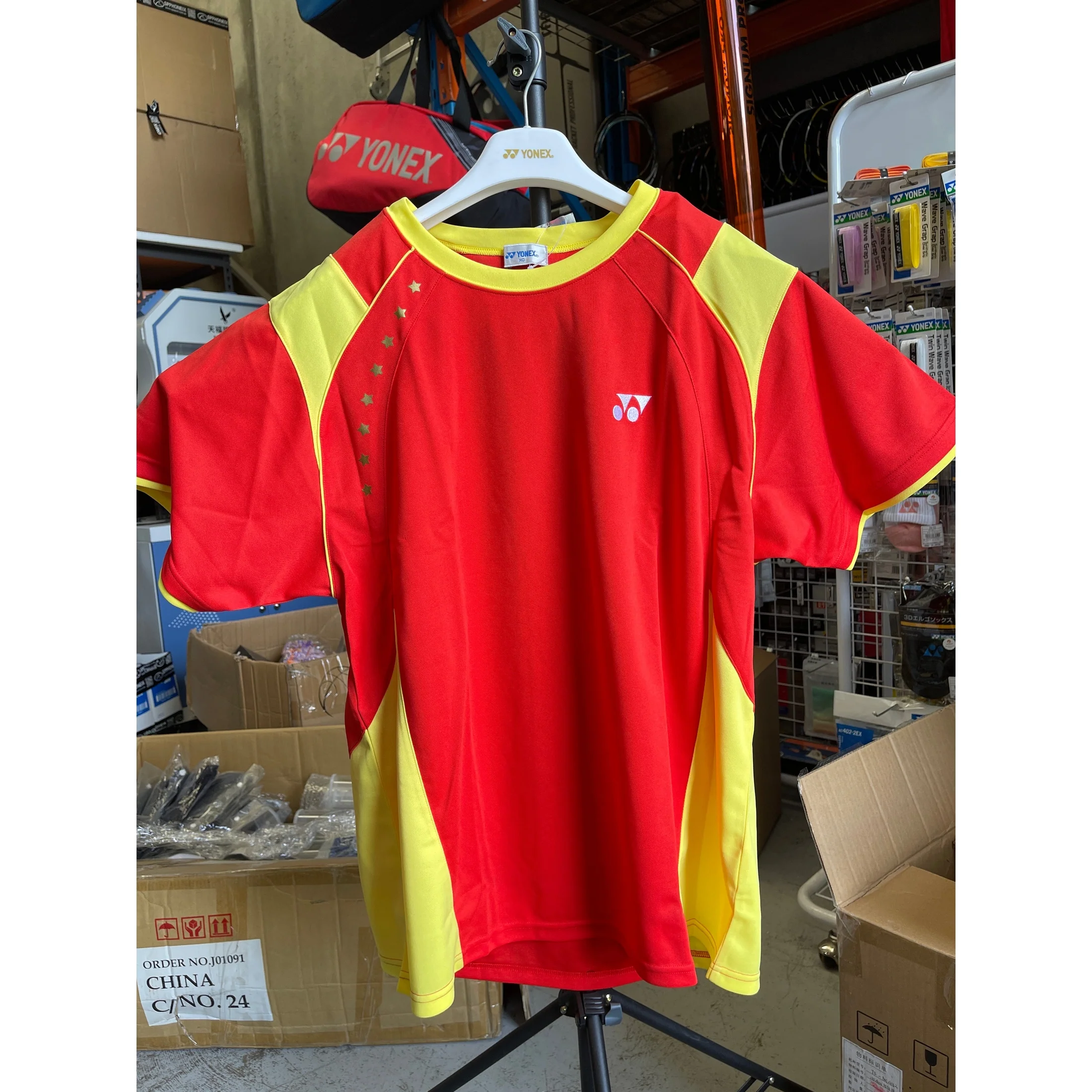 YONEX Man's Badminton Sport short sleeve BO-71C Beijing 2008 Olympic Games Competition Attire (ANTIQUES) Sports short sleeve - Image 8