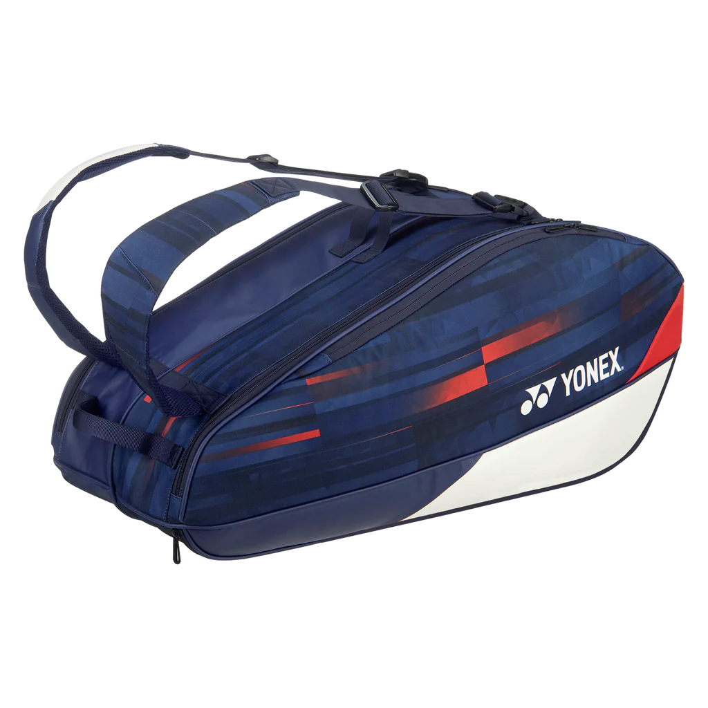 YONEX Limited Pro Racquet Bag - BA26PAEX (6 PCS) [White/Navy/Red] Badminton Bag