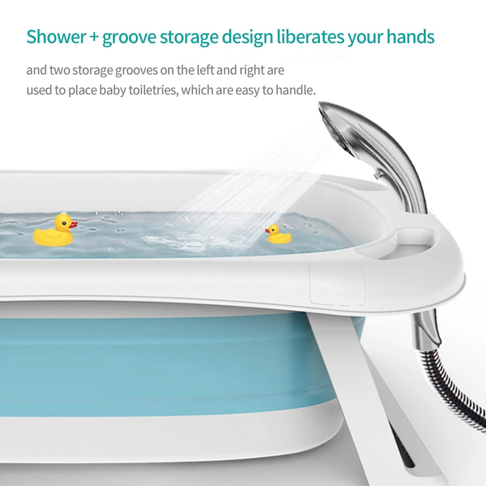 Baby Foldable Bath Tub – Thickened Large Basin for Sitting & Lying, Children Bath Bucket - Image 10