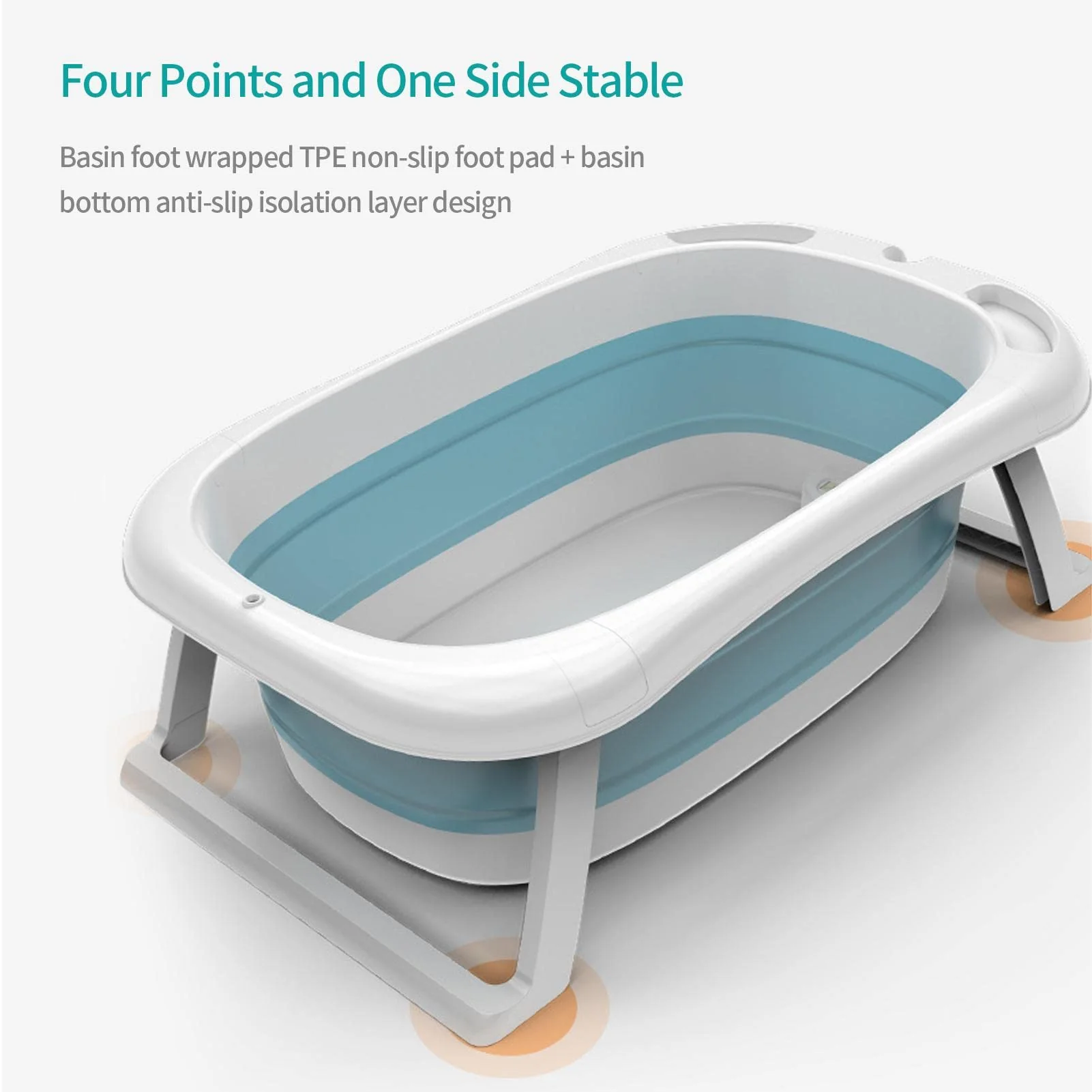 Baby Foldable Bath Tub – Thickened Large Basin for Sitting & Lying, Children Bath Bucket - Image 8