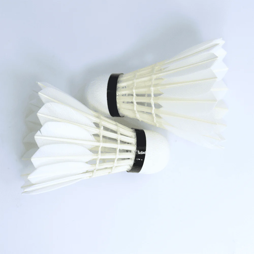 SPPHONEIX Black Badminton Shuttlecocks Goose Feather 12PCS (Tournament LEVEL) - Image 14
