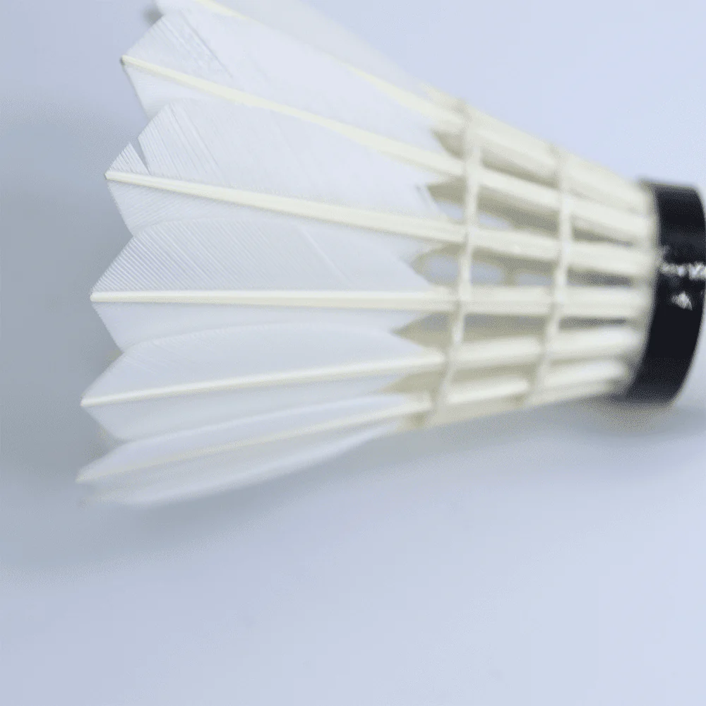 SPPHONEIX Black Badminton Shuttlecocks Goose Feather 12PCS (Tournament LEVEL) - Image 16