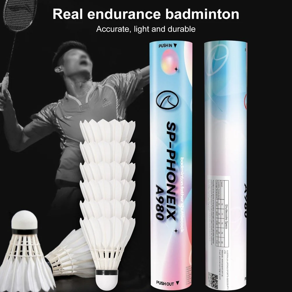 SPPHONEIX 908 Badminton Shuttlecocks Duck Feather (Stable flight) - Image 3