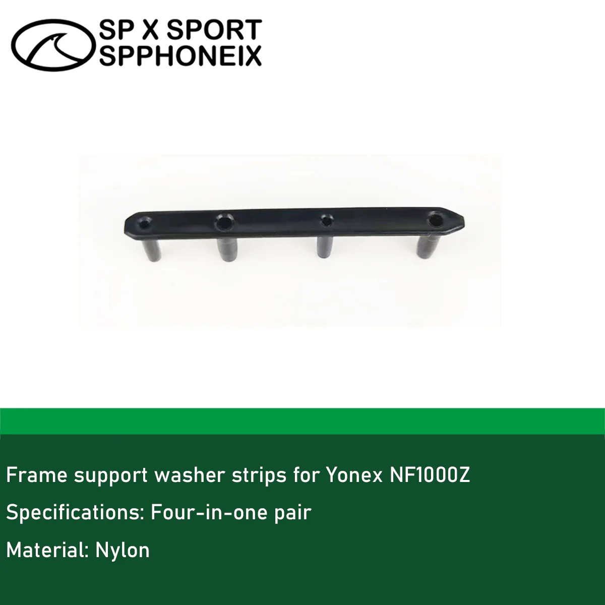 YONEX Badminton Racket Anti-Collapse Strip TZ4 – Frame Support Grommet Set for Yonex 1000Z - black