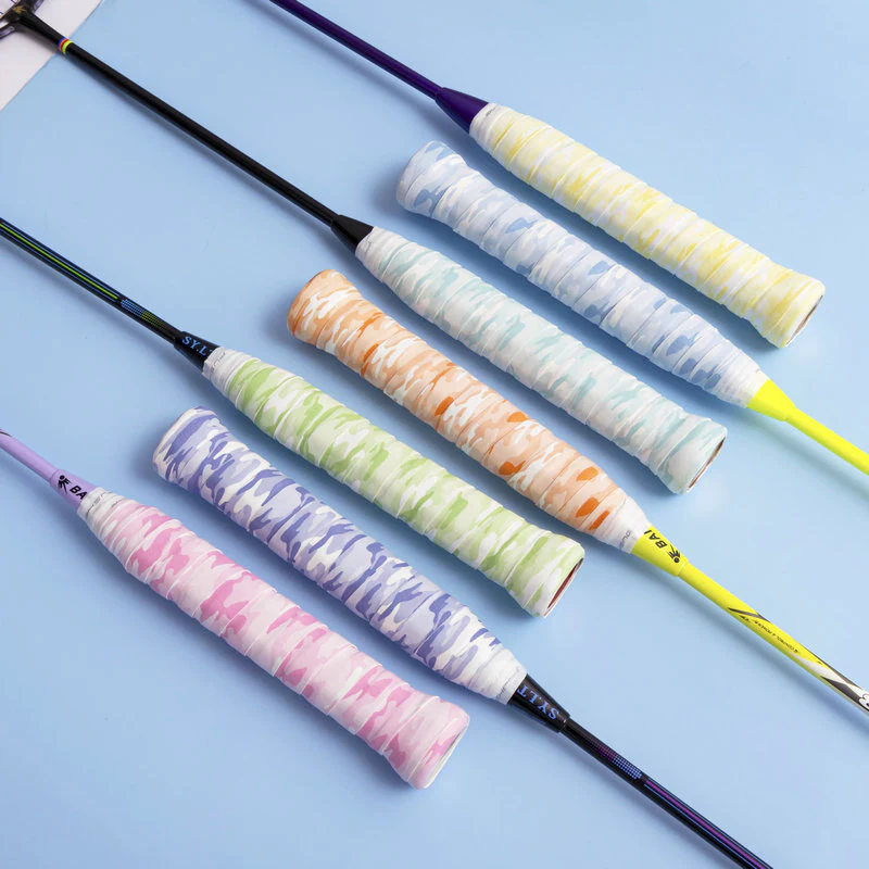 SP x SPORT Badminton & Tennis Grip - Camouflage Print, Smooth Surface, Anti - Slip, Sweat - Absorbent,