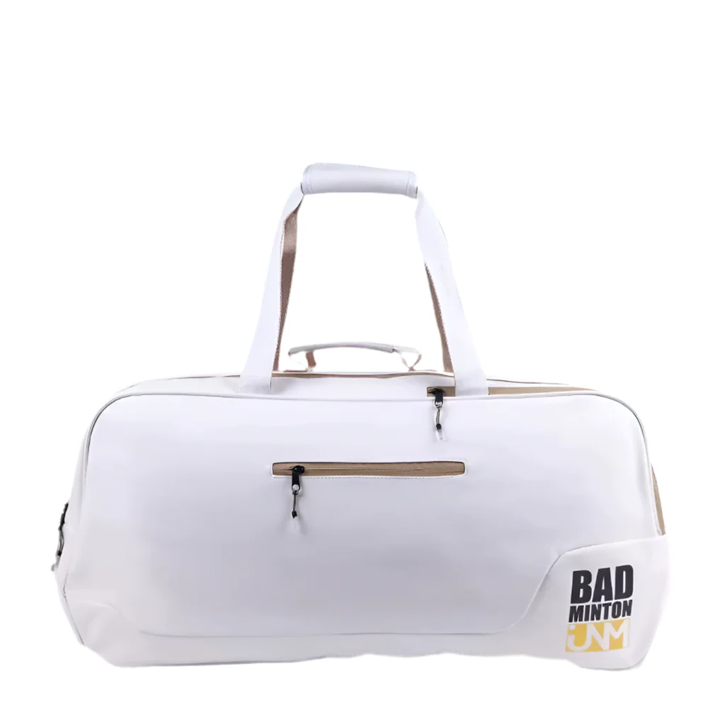 JNM Badminton Sport Bag (BAG - 004)White Large Capacity 9PC