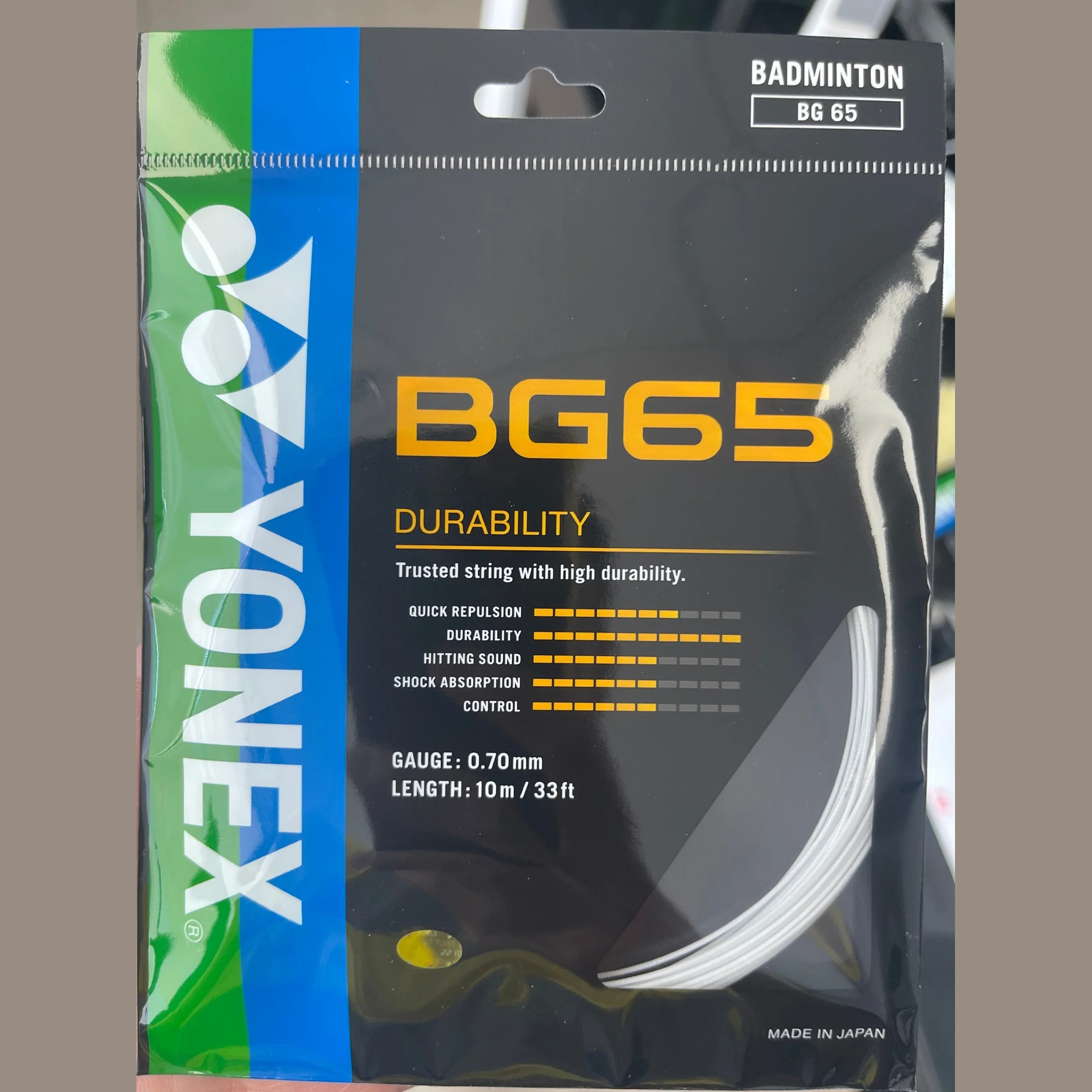 Yonex BG65 Badminton String - white - Image 6