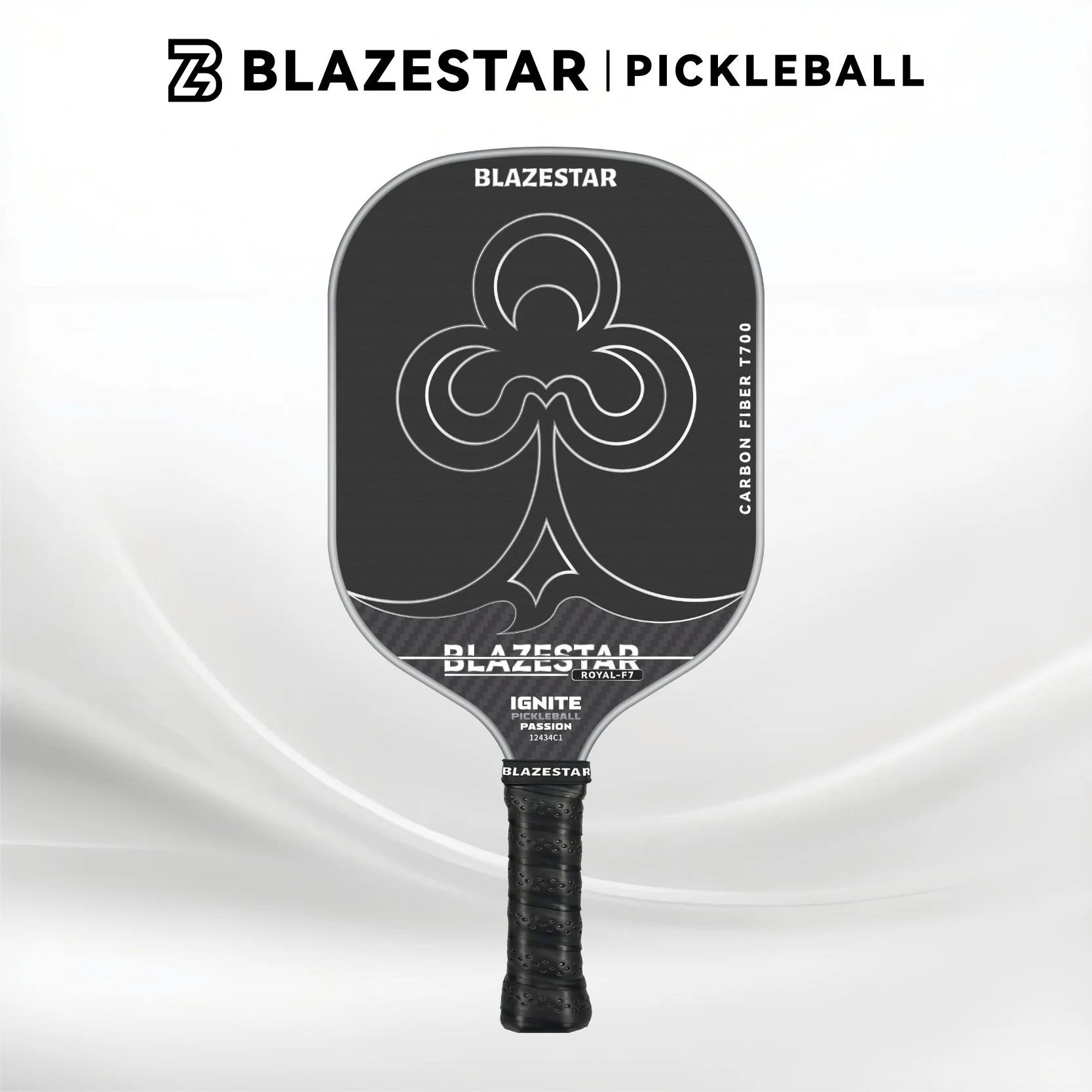 BLAZESTAR Professional ROYAL-F7 Pickleball Paddle T700 Carbon Fiber Matte Control Paddle - Image 7