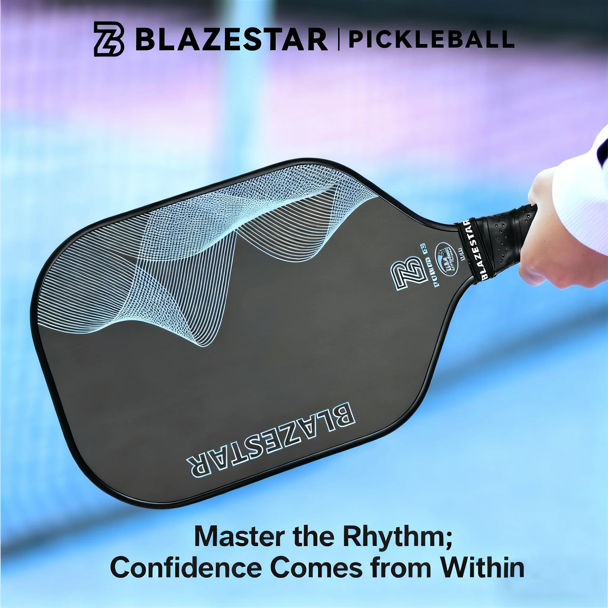 BLAZESTAR T300 Carbon Fiber Pickleball Paddle – Professional Tournament & Training Paddle - Image 5