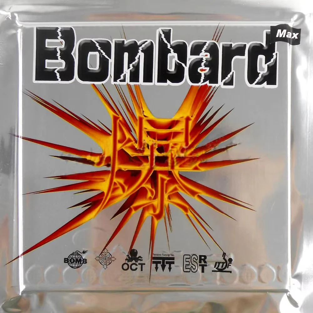 Bomb Bombard STICKY Pips-In Table Tennis Rubber - Red