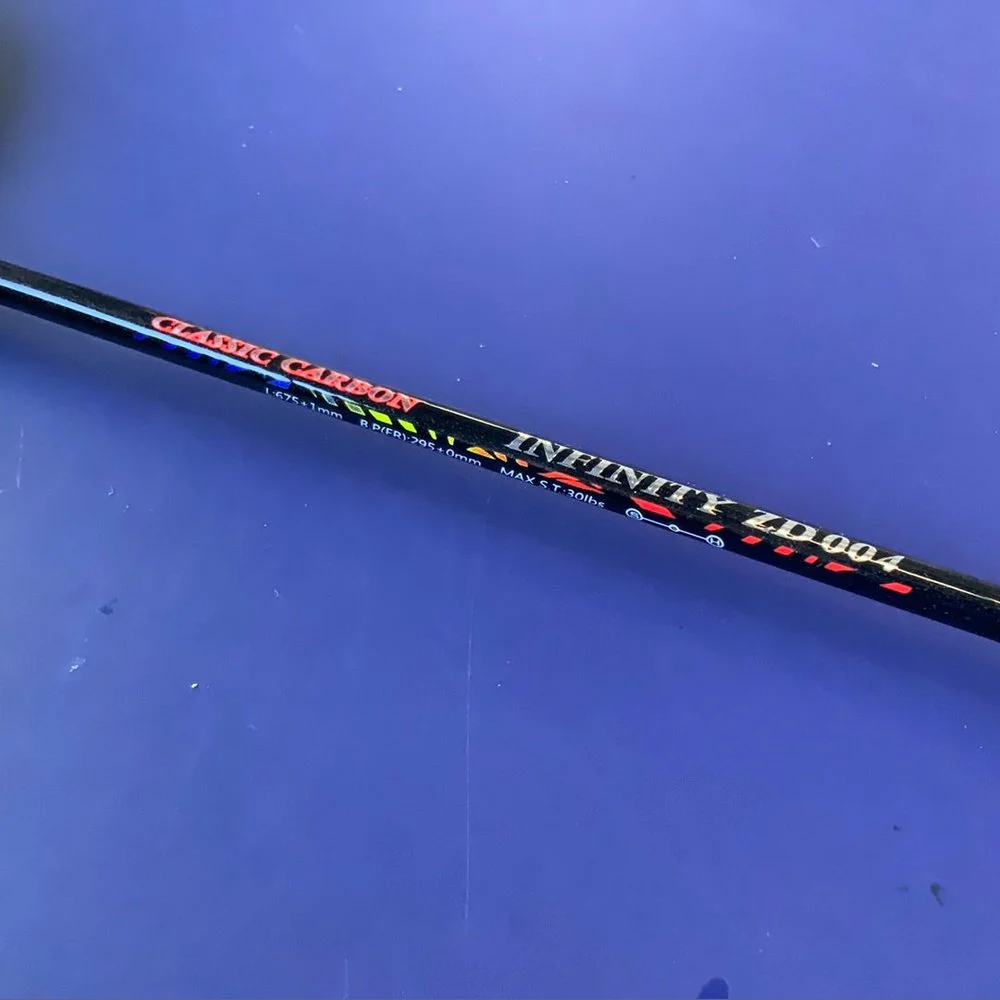 Bonny Classic Carbon Infinity ZD004 Badminton Racket 4U G4 295mm 32lbs max - Image 3