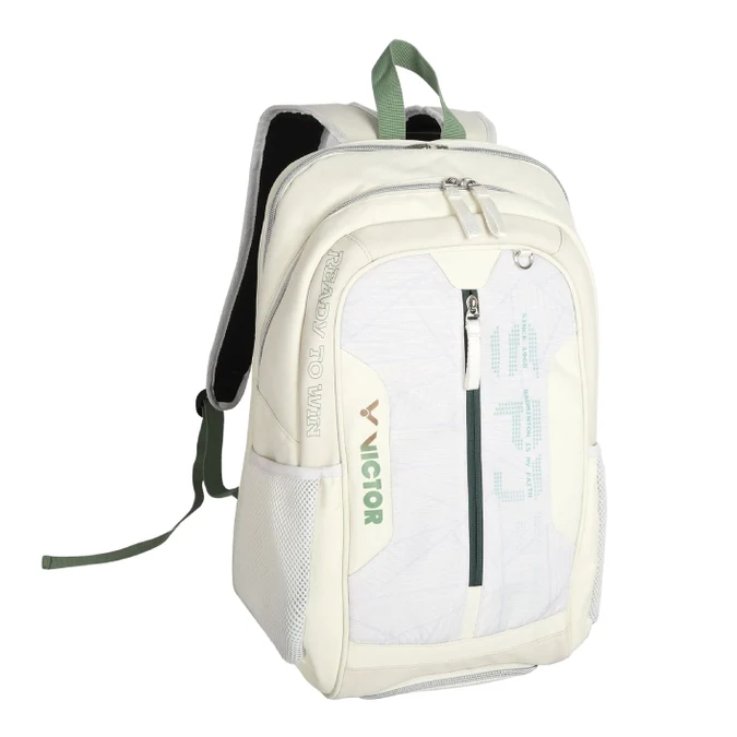 VICTOR BACKPACK WHITE/GREEN BR5023 - LG Badminton Bag - Image 2