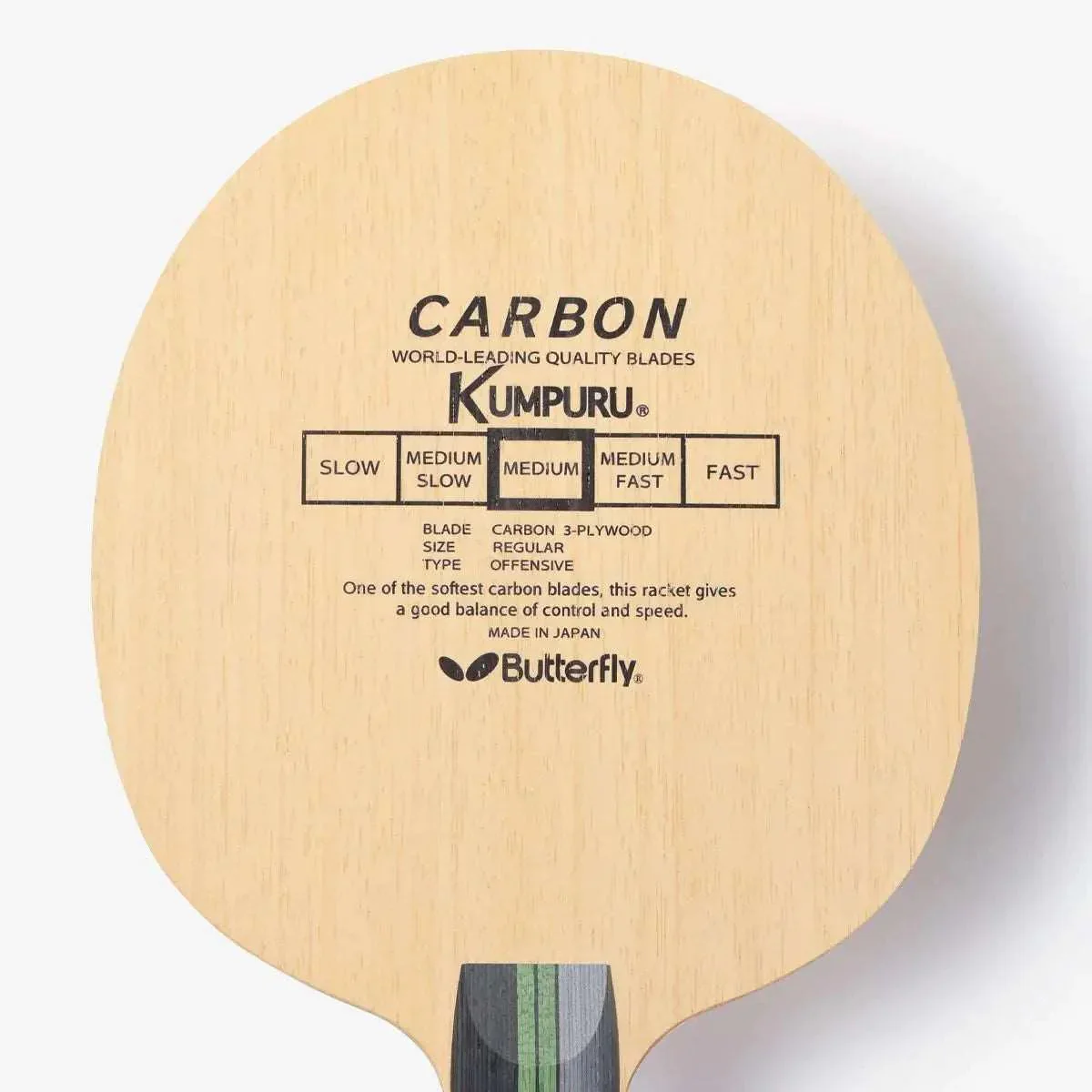 BUTTERFLY Kumpuru Carbon (30651)Table Tennis Blade FL - Image 2