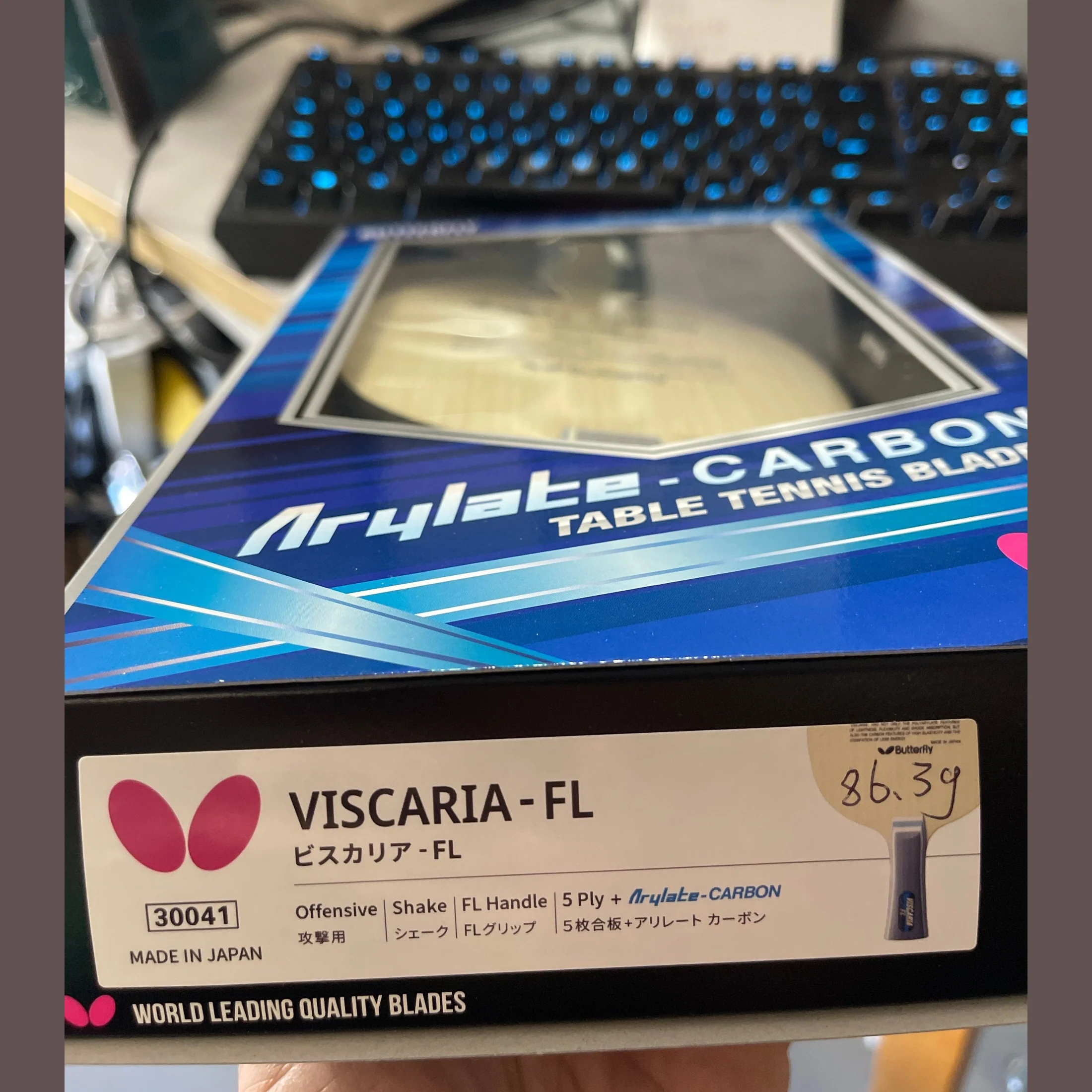 BUTTERFLY Viscaria Table Tennis Blade(24010,30041,30044) - Image 10