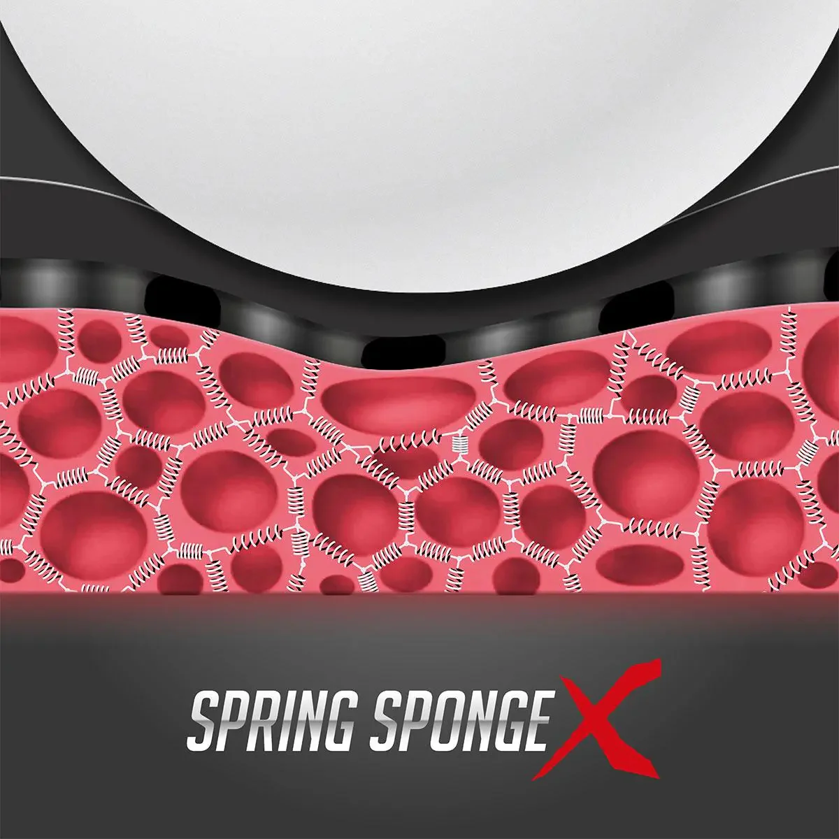 BUTTERFLY Table Tennis Rubber zyre 03 - Red - Image 6
