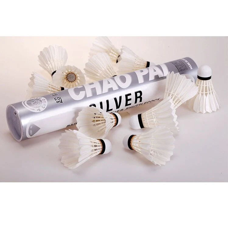 chaopai 12 PCS Silver Chao Pai Duck Feather Badminton Shuttlecock - Image 6