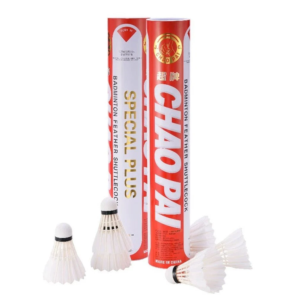 CHAOPAI 12 PCS Red Chao Pai BWF Approve Goose Feather Badminton Shuttlecock - Image 3