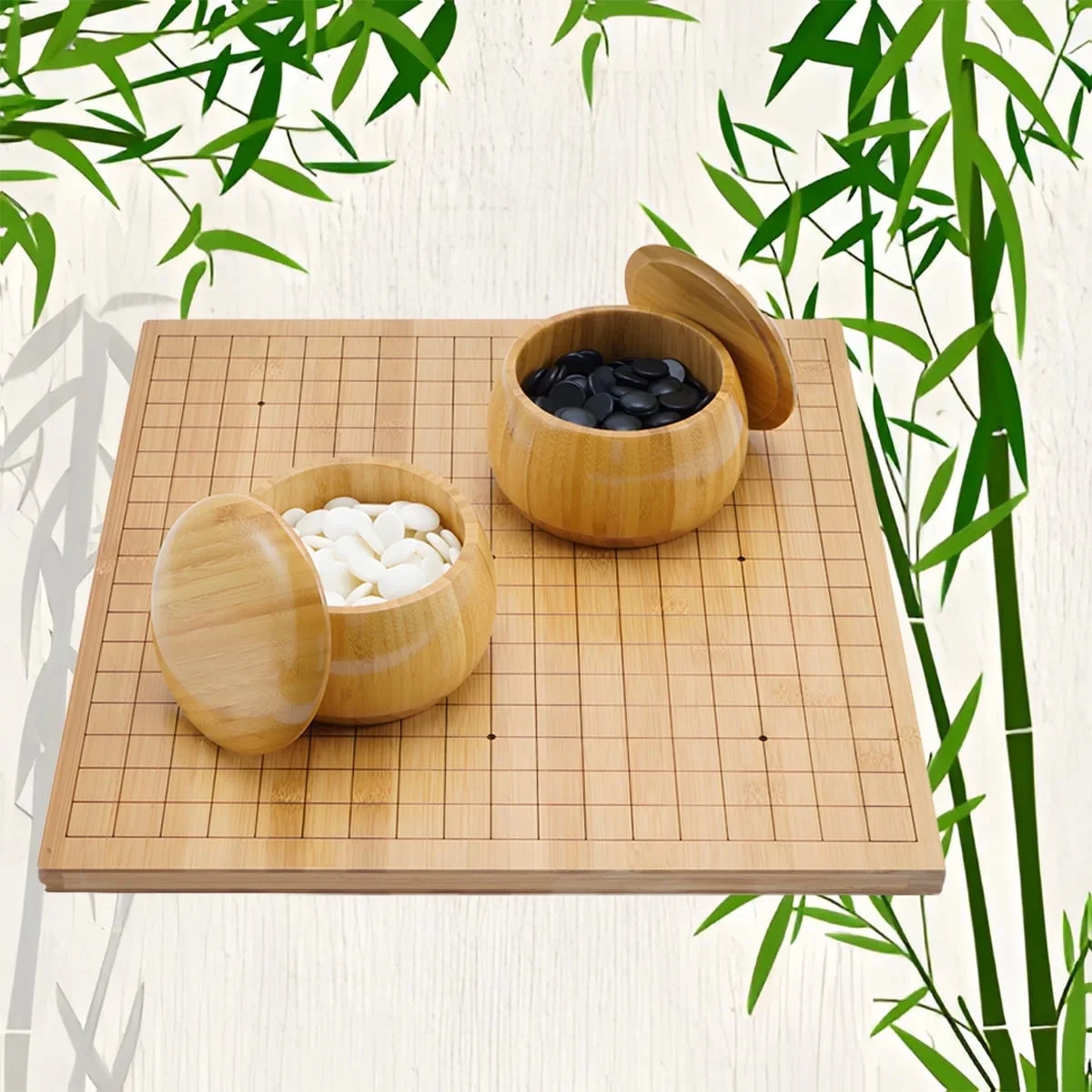 Chinese Weiqi Go Game Set WOOD Board - Image 10