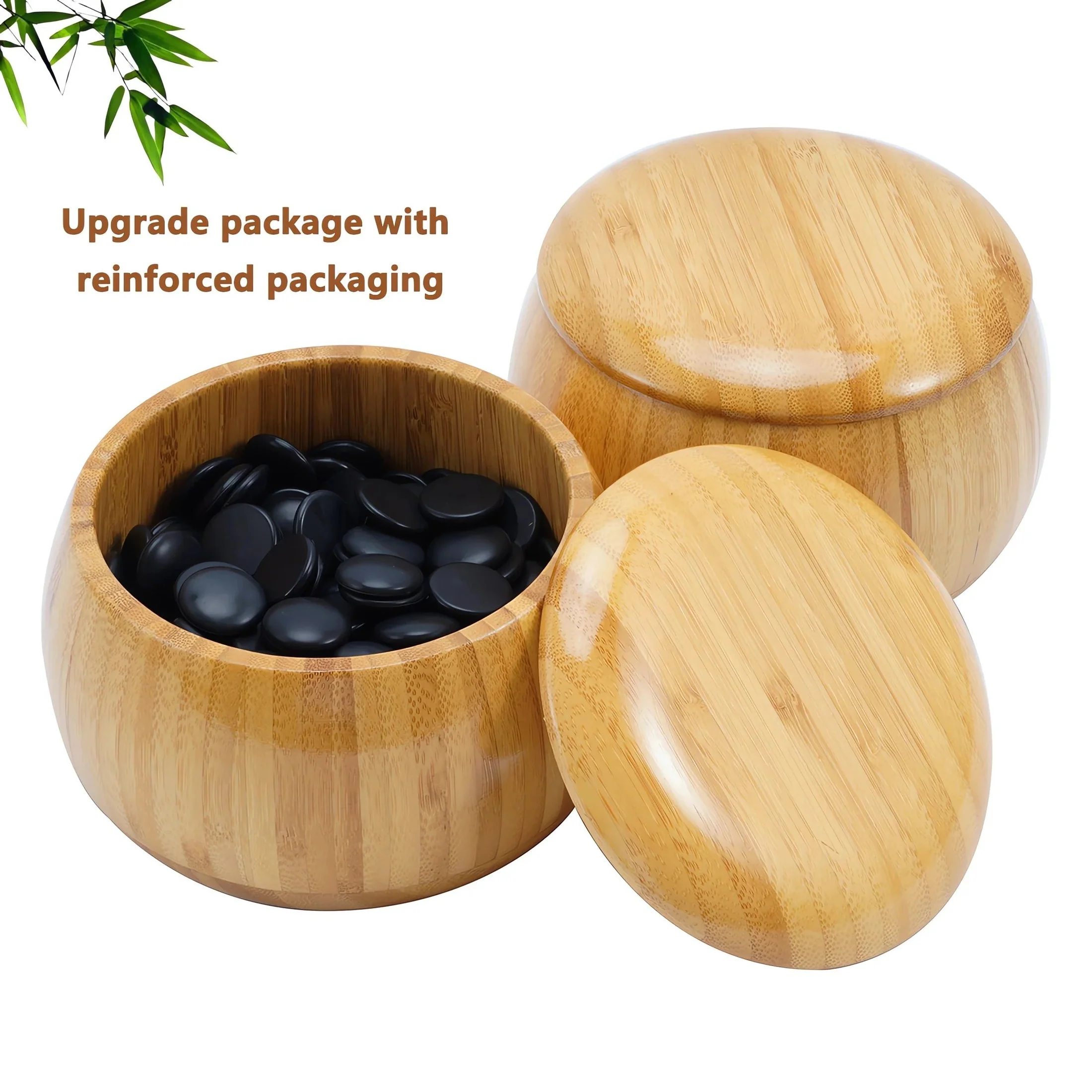 Chinese Weiqi Go Game Set WOOD Board - Image 9