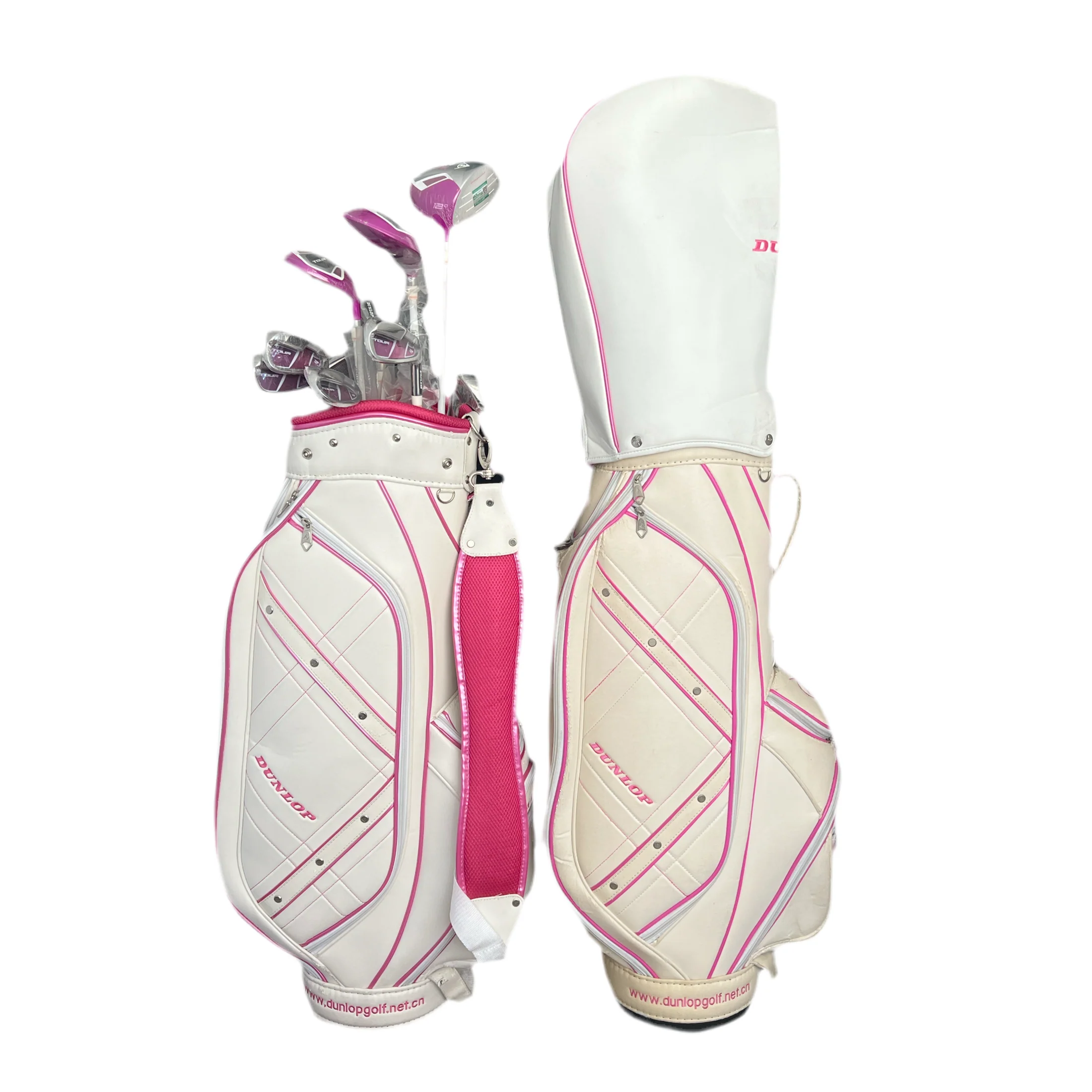CLEARANCE SALE (The Club Cover Is Aging And Peeling)DUNLOP WOMEN'S GOLF SET TOUR PINK 514340D(3 wood, 7 iron and one push) - Image 3