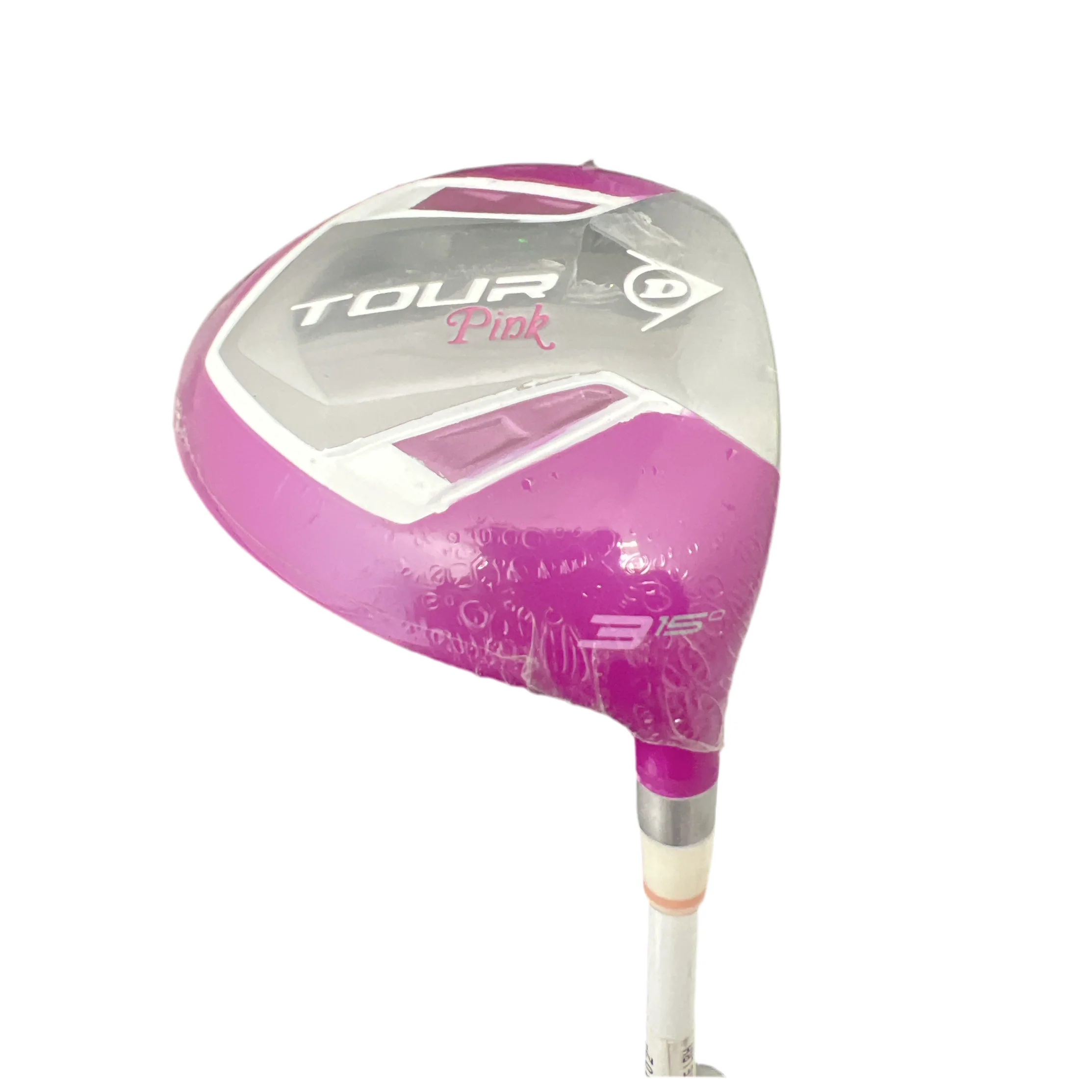 CLEARANCE SALE (The Club Cover Is Aging And Peeling)DUNLOP WOMEN'S GOLF SET TOUR PINK 514340D(3 wood, 7 iron and one push) - Image 6