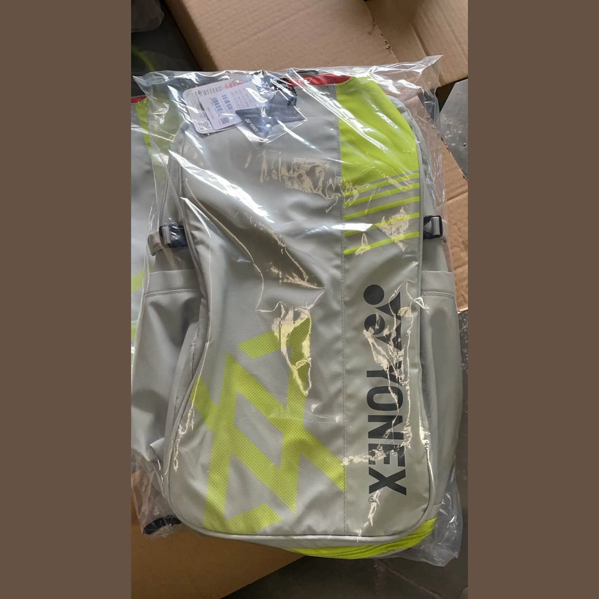 YONEX Club Backpack VA Viktor Axelsen Collection BA52512VEX Grayish Beige Badminton Bag - Image 4