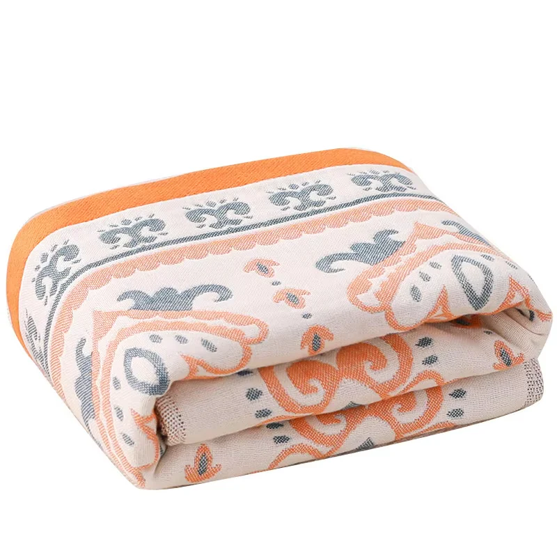 Cotton Gauze Bath Towel – 4-Layer Cotton, Soft, Absorbent, Breathable, Quick-Dry, Lint-Free for Adults - Image 8