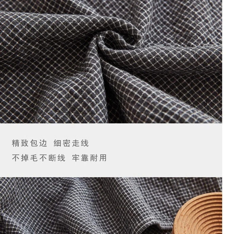 Cotton Gauze Blanket – 4-Layer Checkered, 100% Cotton, Lightweight Summer Throw for Single & Double Beds - Image 4