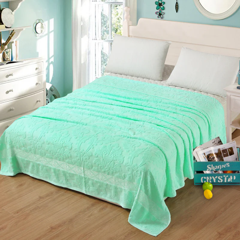 Cotton Terry Blanket – 100% Cotton, Lightweight, Breathable, Soft Summer Throw for Single Use - Image 13