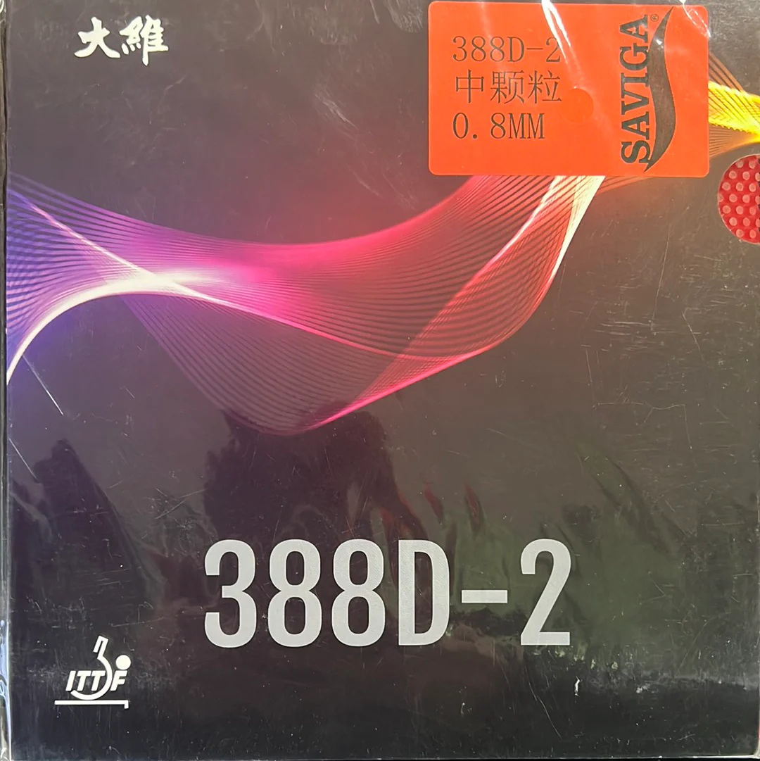 DAWEI(SAVIGA)388D-2 Table Tennis Rubber Long Pimples - RED - Image 4