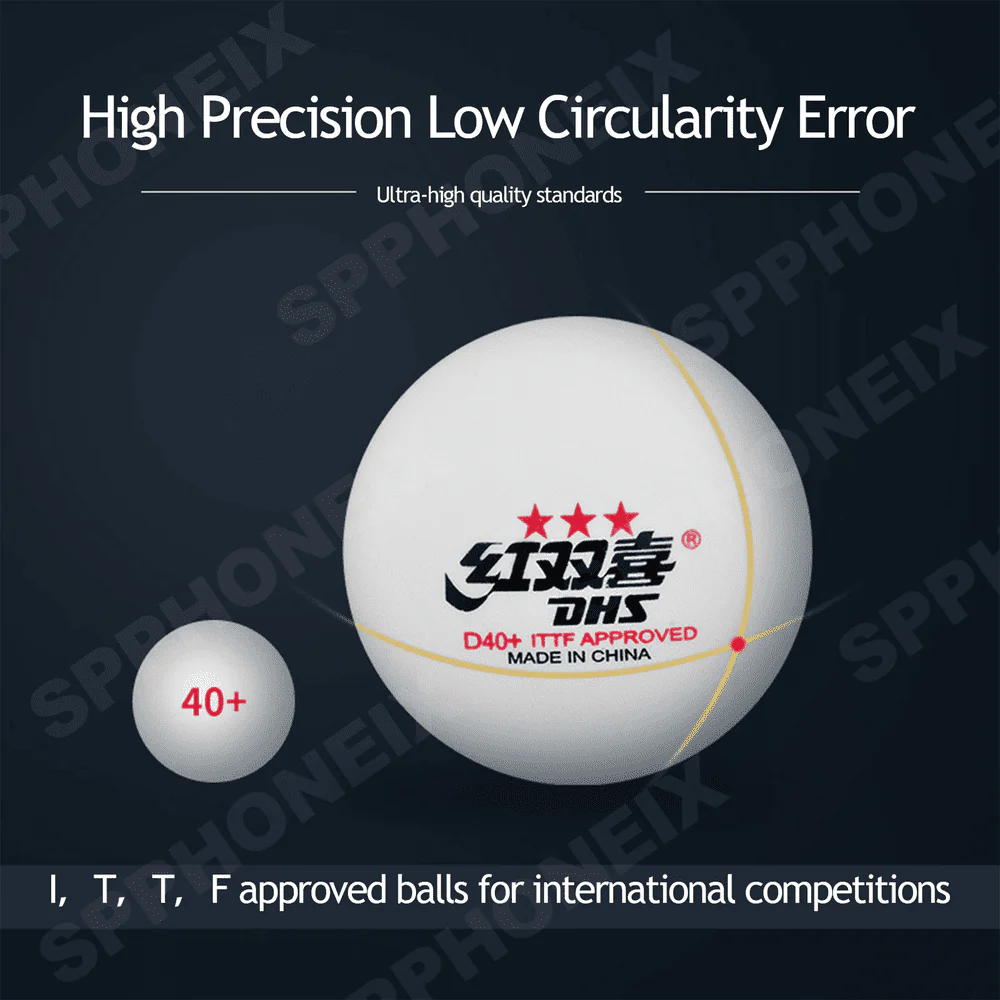 DHS 3 Star D40+ Table Tennis Balls - Image 4