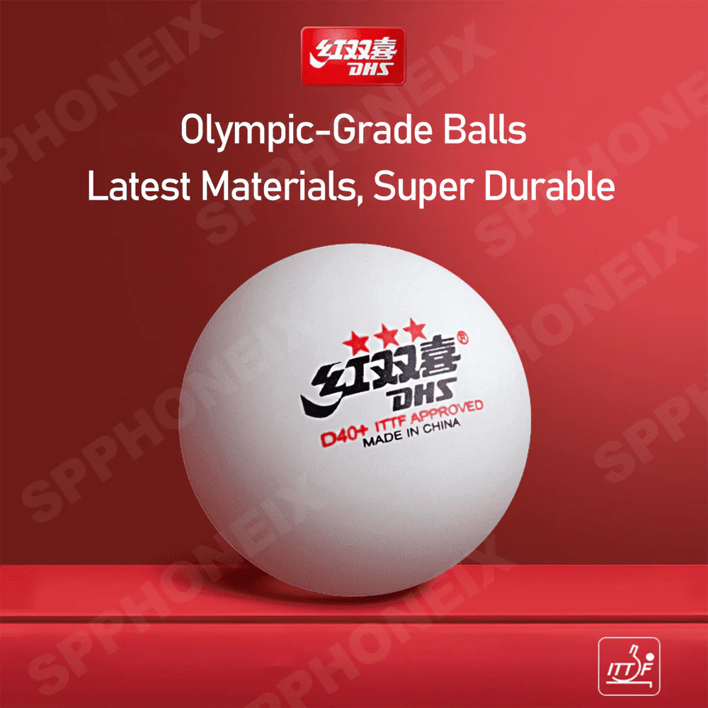 DHS 3 Star D40+ Table Tennis Balls - Image 5