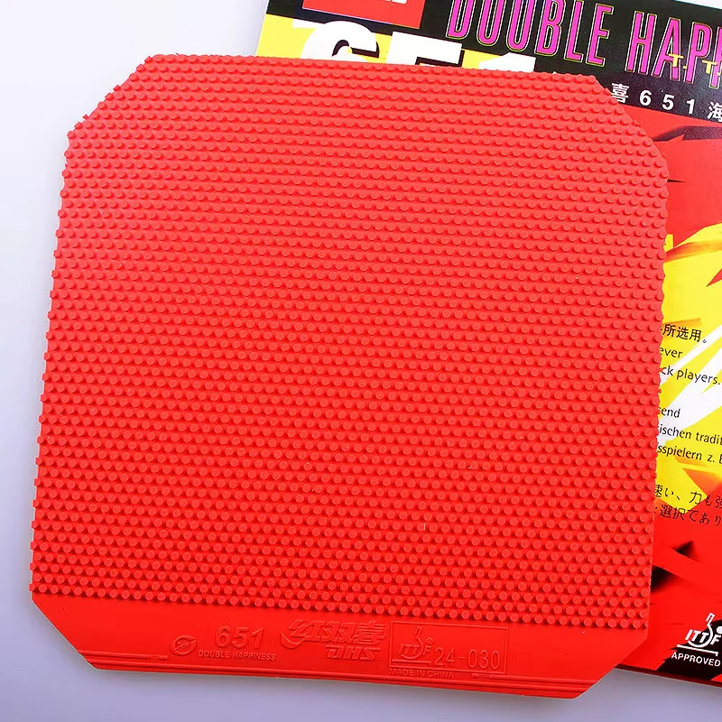 DHS 651 652 ITTF Approved Table Tennis Rubber Short Pimples - Black - Image 4